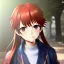 Placeholder: cute redhair ritsuka fujimaru gudako with a soft face, anime manga high quality Fate Grand Order