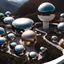 Placeholder: perspective viewpoint in the mountains, in the form of spheres and ovals, people, men, women, incredibly hyper-detailed, ZahanHadid style architecture 4k