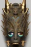 Placeholder: Aztec male African Egyptian alien, cracks in the voodoo head, wicked, eyes, crown, Elephant, 8k, finely detailed, photo realistic, tiger turquoise skull head gold dragon space alien snow skeleton gold hornytoad silver crown silver eyes