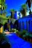 Placeholder: The Jardin Majorelle in Marrakech, an oasis of calm amid the city's chaos. This enchanting garden is filled with exotic plants, vibrant blue buildings, and winding pathways.