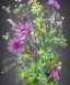 Placeholder: Photorealistic flower arrangement of extradimensional astral cosmic plants