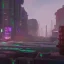 Placeholder: cyberpunk slums base houses scifi