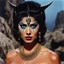 Placeholder: [colour picture: Jason and the Argonauts (1963)] Surpanakha, with her twisted form and ferocious demeanor, presents a stark contrast. Her appearance is more ominous, bearing the marks of her demonic lineage. Her once alluring features have been distorted, reflecting the darkness that resides within her. Surpanakha's eyes, filled with a fiery intensity, convey a sense of danger and aggression. Her twisted form, with sharp claws and teeth, symbolizes her predatory nature and the ferocity with whic