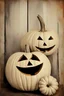 Placeholder: Jack O Lantern Halloween, Pumpkins Still Life, Rustic Fall Art Vintage Wall Print Halloween