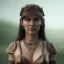 Placeholder: analog style, Celtic goddes, portrait, simmetric eyes, war ambient, xena wearing outfit, ultra realistic photo