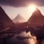 Placeholder: Giza Piramitleri fantasy art, shine lighting, cinematic, extremly, mist, unreal engine 5, cinematic lighting, beautiful