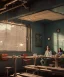 Placeholder: Realistic scene, American shot view, 0 gravity, levitating man and woman sitting in cafeteria and having breakfast, Wes Anderson, fly, floating, soft color, highly detailed, unreal engine 5, ray tracing, RTX, lumen lighting, ultra detail, volumetric lighting, 3d, finely drawn, high definition, high resolution.