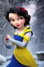 Placeholder: 4K Ultra-HD, Hyper realistic, cinematic lighting -- Snow White, short, bowl-cut black hair, blue eyes, Yellow skirt, blue blouse with short poofy sleeves, extremely pail skin, Rose pedals, wild animals, Castle, Full body image -- 4k, stunning, dramatic lighting, dramatic background, cinematic, atmospheric, very detailed, historic, powerful, octane rendering, exquisite detail, 30 - megapixel, 4k, 85 - mm - lens, sharp - focus, intricately - detailed, long exposure time, f8, ISO 100, shutter - s