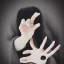 Placeholder: hand with five perfect finger, anime