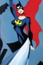 Placeholder: Full body portrait, painting, medium shot lady style of Batman: The Animated Series