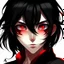 Placeholder: Kitsnune, black hair, red eyes: 9