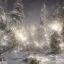 Placeholder: winter landscape, bells, ice, dreamy, science fiction