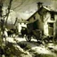 Placeholder: gypsy wagons, Andrew Newell Wyeth