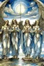 Placeholder: I saw four angels standing at the four corners of the earth, holding back the four winds of the earth so that no wind would blow on the earth or on the sea or against any tree.