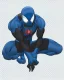 Placeholder: spider-man as DC blue lantern