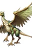 Placeholder: dnd young gold 4 legged wingless drake