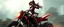 Placeholder: airbrush 3d rendering, mafia cyberpunk stylish lady dr smick Vex is now officially in stasis. No experiments. No clones. No accidental galaxy-ending breakthroughs. motion blur background, quad bike