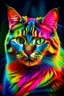 Placeholder: صورة قطة ملونة