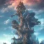 Placeholder: tree mountain and sky abstract