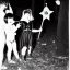 Placeholder: Creepy photo, bat, new year party, sneaking sensation of a small boy