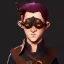 Placeholder: male "dungeons and dragons" halfling diviner with goggles and cocktail, mixologist background