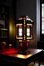 Placeholder: gaming table lamp inspired by palace, modern design,