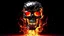 Placeholder: 4K. REALISTIC FULL DETAILS. LOGO EMISSION DE RADIO HARDROCK FIRESTARTER TERMINATOR. FLAMMES EN FOND D IMAGE