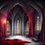 Placeholder: Vampire lair,gothic, blood,room interior design illustration by mick ricereto, detailed, interior croquis color illustration, digital illustration, 4k, ultra hd