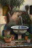 Placeholder: umberlla and yard and sink