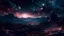 Placeholder: subconscious on magic , realty mountains, only sky, color is dark , where you can see , panorama. Background: An otherworldly bathed in the cold glow of distant stars. gloomy landscape with dramatic HD highlights detailled