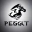 Placeholder: peugeot brand square logo futuristic robot lion