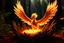Placeholder: Extremely detailed and intricate scene of a baby phoenix being born from ashes, rays of sunlight shine on the phoenix, in the background is a dense dark forest, hyper realistic, 4k