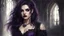 Placeholder: <lora:Texturized:1.0> Gothic Punk Woman, Dark Hair, Red Lipstick, Dark, Red Purple Dress, Beautiful Face, Beautiful Features, Breathtaking Beauty, Realistic, Detailed, Royo, Bagshaw, Chevrier, Lou Haz , Ferry, Kaluta, Minges