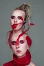 Placeholder: Danish Singer MØ, red tones, high lighting