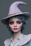 Placeholder: Friendly witch, playing with crows, perfect eyes, pastel colour, style Elisabeth Kreitz