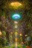 Placeholder: Illustration, Psychedelic art, human eye in a forest full of colourful mushrooms, vivid colours, intricate details, maze, gears, in the style of H.R.Giger, DMT, ultra detailed, photorealistic, top light, 35mm lens, fish-eye