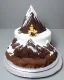 Placeholder: Matterhorn model made of chocolate cake and biscuits