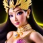 Placeholder: Ultra detailed realistic fullbody Portrait in oil on canvas of beautiful busty female character with gold armor(saint Seiya),extremely detailed digital painting, extremely detailed face, crystal clear eyes, mystical colors ,perfectly centered image, perfect composition, rim light, beautiful lighting,masterpiece ,8k, stunning scene, raytracing, anatomically correct, in the style of KyuYong Eom and Simon Bisley and Sixfrid and Steve Jung.