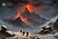 Placeholder: Night, rocks, mountains, very epic, horror movies influence, japanese manga style, friedrich eckenfelder, emile claus, and auguste oleffe impressionism paintings