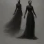 Placeholder: dark elegant dress shadow woman, powerful, creepy, matter, majestic, flow, illustration, concept art, by Greg Rutkowski, Sung Choi, Mitchell Mohrhauser, Maciej Kuciara, Johnson Ting