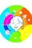 Placeholder: The logo indicates learning difficulties for children and way attractive colors