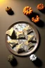 Placeholder: Cooking photo of Raviolis with truffle and pumpkin flying, minimal, olive oil, moisture, art, natural, ornaments, ceramic, marble, high kitchen, smooth, god rays, unreal engine 5, ray tracing, RTX, lumen lighting, ultra detail, volumetric lighting, 3d.