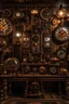 Placeholder: Blend steampunk aesthetics with Halloween themes, showcasing clockwork pumpkins, mechanical spiders, and Victorian-dressed characters in a spooky industrial setting.