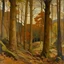 Placeholder: A brownish bronze Thanksgiving themed autumn forest painted by Raymond Duchamp-Villon