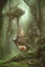 Placeholder: dream deer god druid deep forest green mystic