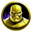 Placeholder: thanos logo animated inside a golden medalion