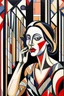 Placeholder: selective ignorance; Avant-garde; Film Noir; Art Deco; Natalia Goncharova; surrealism; Dynamic Cubism