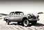 Placeholder: generate an image fast old car on the dune road like a draw minimal style black and white pencil style.
