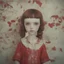 Placeholder: Blythe doll, red, autochrome, cardboards.