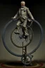 Placeholder: President Theodore Roosevelt painted as a biomechanical unicycle